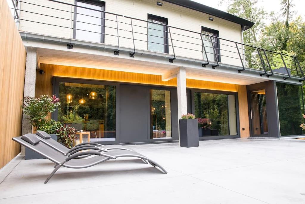 Buenas Noches Villa Standing Piscine & Wellness Boncelles Exterior foto